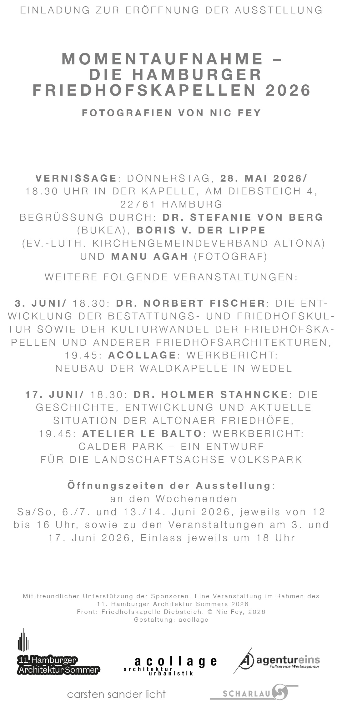Acollage Archsommer 2026 Flyer 2